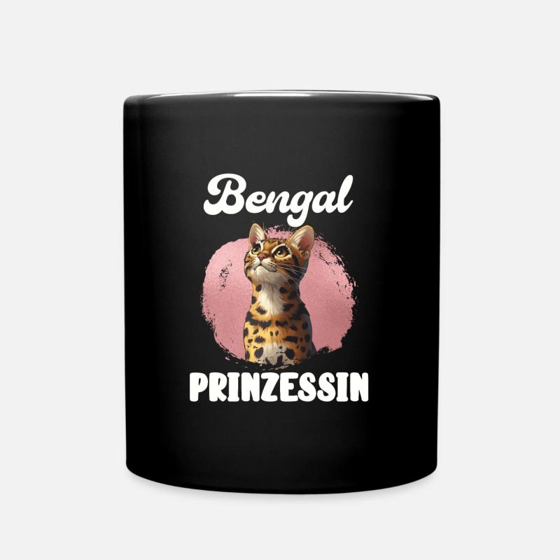 Bengal Chats Maman BENGAL PRINCESS Drôle - Mug uni - noir
