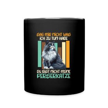 Chat Papa TU N’ES PAS MON CHAT PERSAN Drôle - Mug uni - noir - Devant