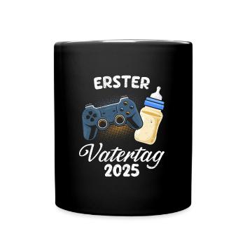First Father's Day Soon Dad 1st Father's Day Future - Full Colour Mug - black - Front