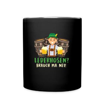 LEATHER PANTS? CUSTOM MA NED Funny Munich - Full Colour Mug - black - Front