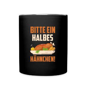 Un demi-poulet Bavarian food s’il vous plaît - Mug uni - noir - Devant