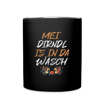 Today without Dirndl Replacement Dirndl Women - Full Colour Mug - black - Front