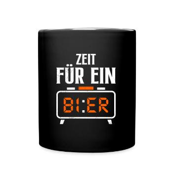 C’est l’heure d’un buveur de bière - Mug uni - noir - Devant