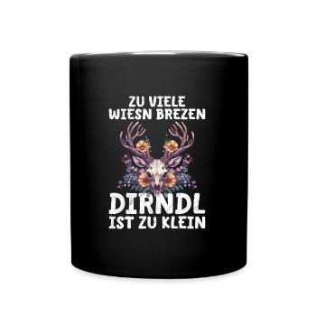 Mon dirndl ne convient plus au dirndl de remplacement - Mug uni - noir - Devant
