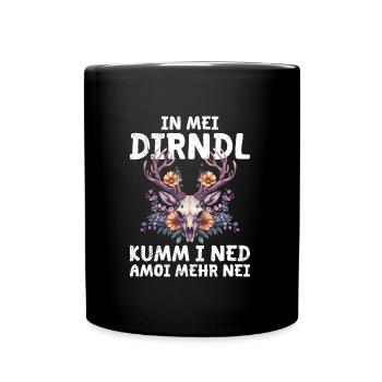 Mon dirndl ne convient plus au dirndl de remplacement - Mug uni - noir - Devant