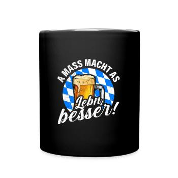 A Mass macht s Leben besser Bayern bayerisch - Mug uni - noir - Devant