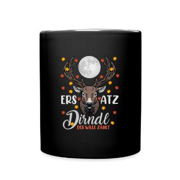 REMPLAÇANT DIRNDL, LA VOLONTÉ COMPTE Drôle Munich - Mug uni - noir - Devant