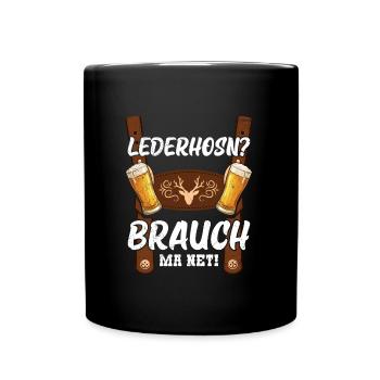 Today without lederhosen Replacement costume men - Full Colour Mug - black - Front