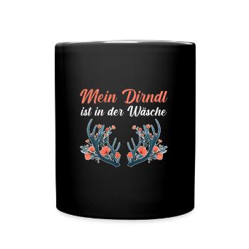 Today without Dirndl Replacement Dirndl Women - Full Colour Mug - black - Front