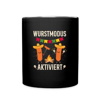 Sausage mode activated Bavarian Bayer Fest - Full Colour Mug - black - Front