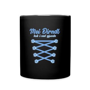 Münchner Volksfest MEI DIRNDL HOB I NED GFUNDDEN - Mug uni - noir - Devant