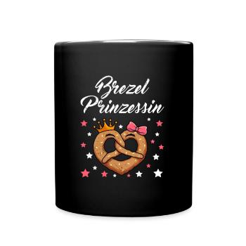 Brezel Prinzessin - Tasse einfarbig - Schwarz - Vorne
