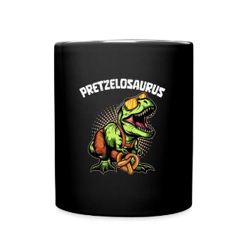 Oktobasaurus Rex Pretzelrex Pretzelsaurus - Tasse einfarbig - Schwarz - Vorne
