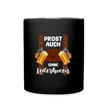 My Lederhosen Are At Home Beer Drinkers - Full Colour Mug - black - Front