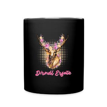 DIRNDL EXPERTE Dirndl Kostüm Dirndl Ersatz - Tasse einfarbig - Schwarz - Vorne