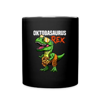 Oktobasaurus Rex Pretzelrex Pretzelsaurus - Tasse einfarbig - Schwarz - Vorne