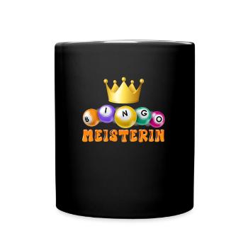 BINGO MASTER Bingo Player Bingo Lover - Full Colour Mug - black - Front