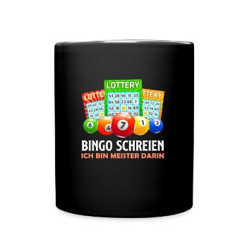 BINGO CRIER JE SUIS UN MAÎTRE DANS CE DOMAINE DRÔLE - Mug uni - noir - Devant