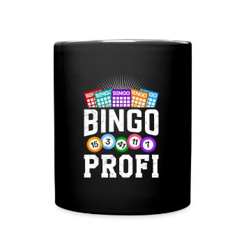 Bingo Player BINGO PRO Bingo Lovers - Full Colour Mug - black - Front