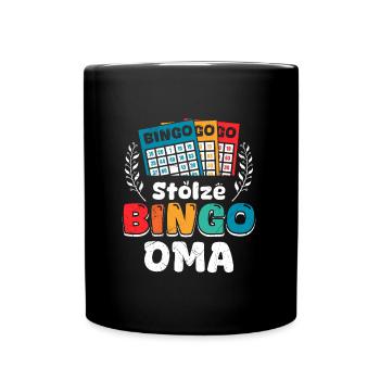 Bingo Player PROUD BINGO GRANNY Funny Bingo - Full Colour Mug - black - Front