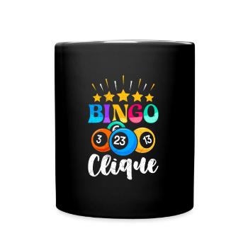 Bingo Player BINGO CLIQUE Fun Bingo - Full Colour Mug - black - Front