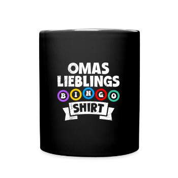 Bingo CHEMISE DE BINGO PRÉFÉRÉE DE GRAND-MÈRE Funny Bingo - Mug uni - noir - Devant