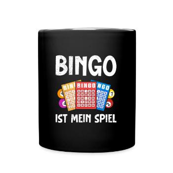 BINGO IS MY GAME Bingo Player Bingo Lovers - Full Colour Mug - black - Front