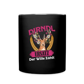 DIRNDL SUBSTITUT LA VOLONTÉ COMTES Munich Volksfest - Mug uni - noir - Devant