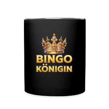 BINGO QUEEN Bingo Player Bingo Lover - Full Colour Mug - black - Front