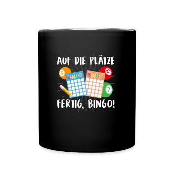 Joueur de bingo PRÉPAREZ-VOUS BINGO ! Drôle - Mug uni - noir - Devant
