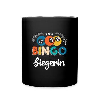 BINGO WINNER Funny Bingo Lover Bingo - Full Colour Mug - black - Front