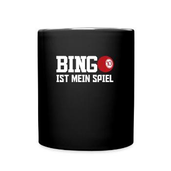 Bingo Player BINGO IS MY GAME Fun Bingo - Full Colour Mug - black - Front