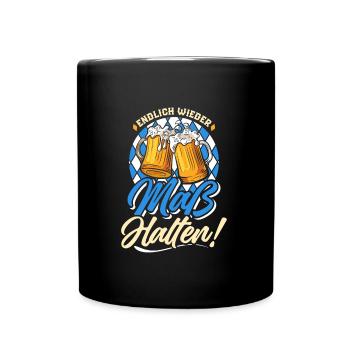 Munich Folk Festival MEASURE Funny Men - Full Colour Mug - black - Front