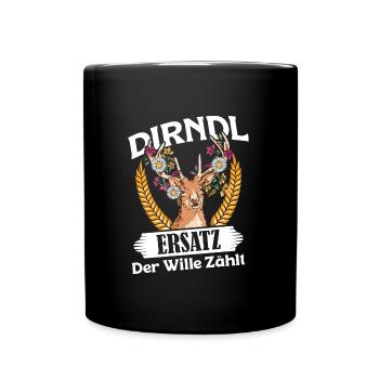 DIRNDL SUBSTITUT LA VOLONTÉ COMTES Munich Volksfest - Mug uni - noir - Devant