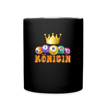 BINGO QUEEN Bingo Player Bingo Lover - Full Colour Mug - black - Front