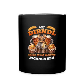 Münchner Volksfest MEI DIRNDL MMAẞ EIGANGA SEI - Mug uni - noir - Devant