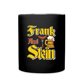 Munich Folk Festival FRANK AND STEIN Beer Tent - Full Colour Mug - black - Front