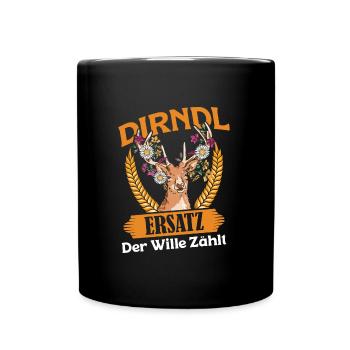 DIRNDL SUBSTITUT LA VOLONTÉ COMTES Munich Volksfest - Mug uni - noir - Devant