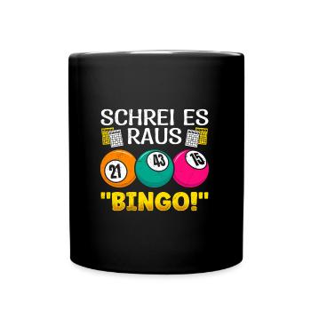 Bingo Players SHOUT IT OUT BINGO! Fun Bingo - Full Colour Mug - black - Front