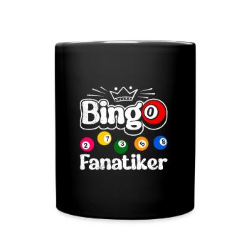 BINGO FANATICS Funny Bingo Lover Bingo - Full Colour Mug - black - Front