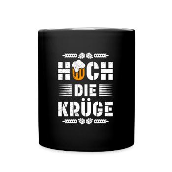 Raise the mugs of Bavarian Beer Festival - Full Colour Mug - black - Front