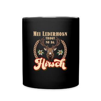Munich Volksfest MEI LEDERHOSEN NE PORTE PAS DE HIRSCH - Mug uni - noir - Devant