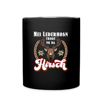 Munich Volksfest MEI LEDERHOSEN NE PORTE PAS DE HIRSCH - Mug uni - noir - Devant