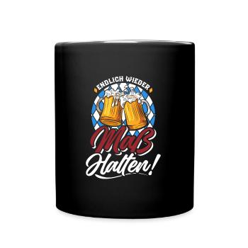 Munich Folk Festival MEASURE Funny Men - Full Colour Mug - black - Front
