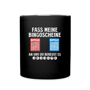 Joueur de bingo GRAB MY BINGO TICKETS AT FUNNY - Mug uni - noir - Devant
