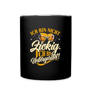Munich Folk Festival AM NOT UNDERMATED - Full Colour Mug - black - Front