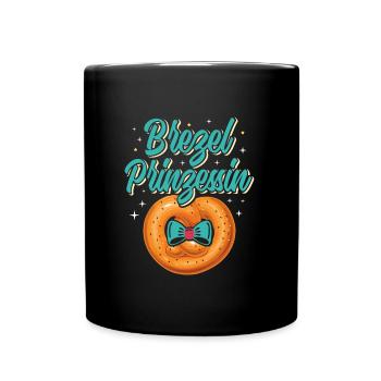 BREZEL PRINCESS Munich Folk Festival Women - Full Colour Mug - black - Front