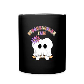 Halloween Party SPUK-TAKULÄRER SPAß Lustiges - Tasse einfarbig - Schwarz - Vorne