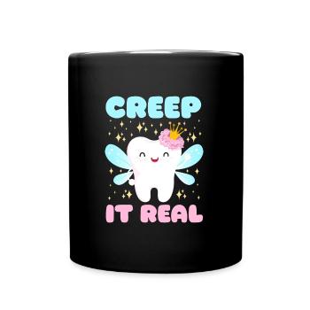Costume d’Halloween CREEP IT REAL Drôle Halloween - Mug uni - noir - Devant
