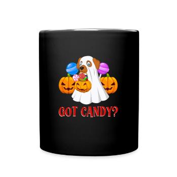 Costume d’Halloween Enfants VOUS AVEZ DES BONBONS ? Amusement - Mug uni - noir - Devant